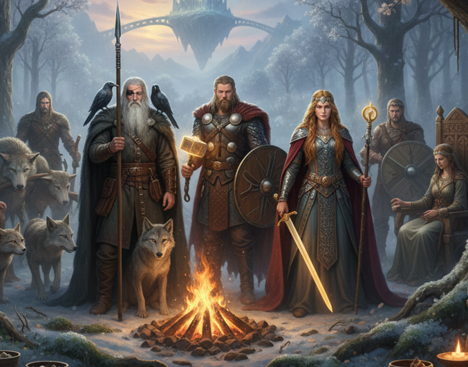 Germanen Gottheiten mystisch Geschichte Sidebar germanen-plakat.de